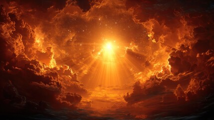 Luce Divina attraverso le Nuvole
