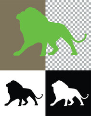 White Lion Clipart Safari Animal Lion Silhouette