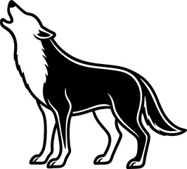 vector illustration of a wolf