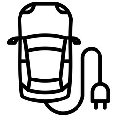 Electric Car Icon