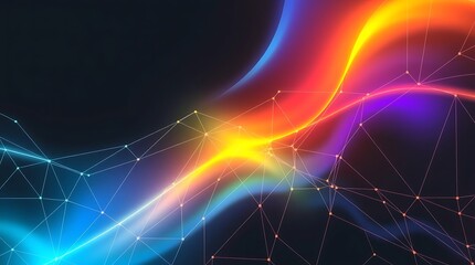 Obraz premium Gradient mesh background featuring geometric precision, perfect for infographics, banners, and branding.