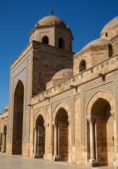 Photograph Of Ancient Islamic Architecture With Intricate Mosaic Details In Sindh