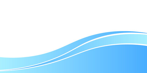 Abstract blue wavy business style background. for banner and business