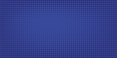 Dots halftone blue color pattern gradient texture with technology digital background. Dots pop art comics with summer background.