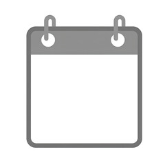 A clean gray calendar design with a blank space for effective planning and scheduling.