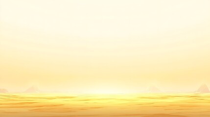 Abstract Golden Landscape with Faint Mountains Under a Muted Sky