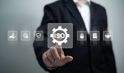  ISO Compliance and Global Quality Standard Concept