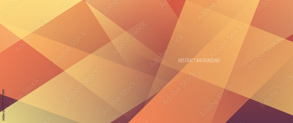 Poster abstract background with object geometry design and modern color gradation.