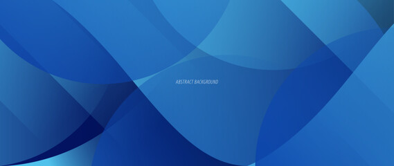Abstract blue background. With random geometry patterns and curved lines. Beautiful color gradation. Web banner, wallpaper, banner, brochure. Geometric shapes background.	