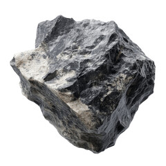 Obraz premium Rough Grey and Black Stone Texture - Isolated on