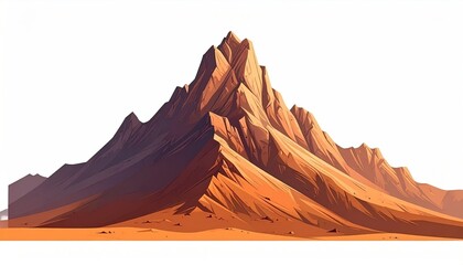 Naklejka premium Majestic Desert Mountain Peak.