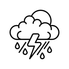 Rainy Storm Clouds Vector Background