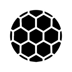 Fototapeta premium soccer ball glyph icon