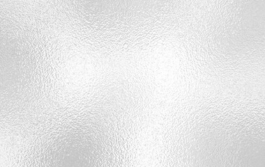 Silver foil background or gray foil glass texture background. Abstract gradient bright light reflection and shiny rough texture surface