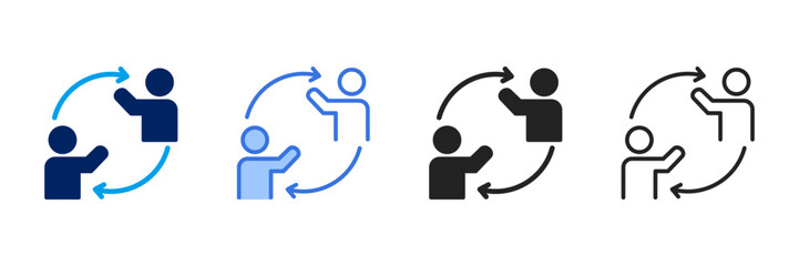 Interaction  Icon Set Different Style Collection 