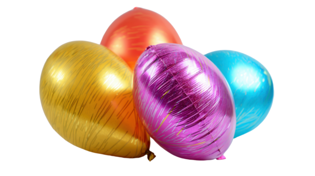 Colorful balloons for festive celebrations.