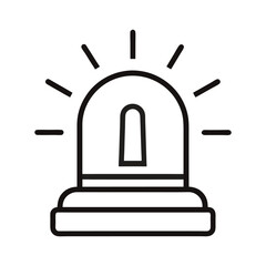 Emergency Light Symbol Flat Vector Design