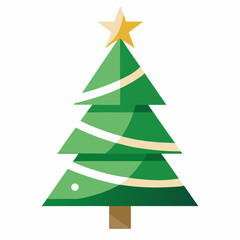christmas tree vector illustration
