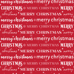 Christmas Typo Vector Art Seamless Pattern Design