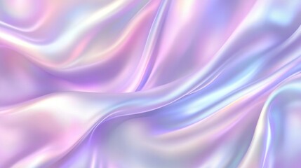 A soft, iridescent fabric draped in pastel hues.