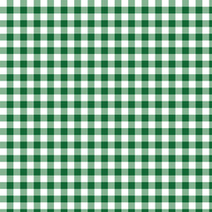 Seamless Forest Green Checkered Fabric Texture