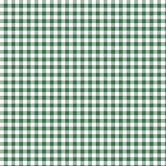 Traditional Green and White Gingham Pattern