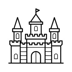 Castle Tower Outline