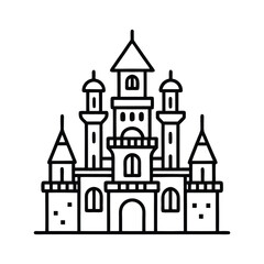 Obraz premium Fantasy Castle Watchtower