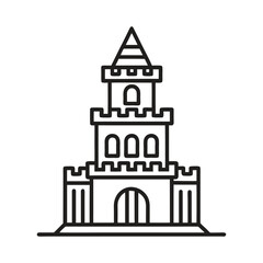 Ancient Stone Castle Tower