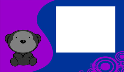 cute little baby gorilla background in vector art © MARCO HAYASHI