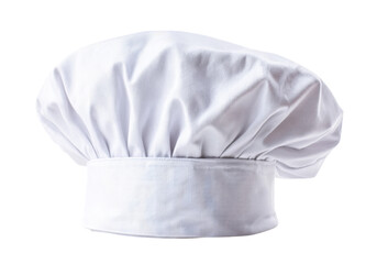 White chef hat isolated on a white background culinary cooking restaurant uniform, On Transparent Background, Png