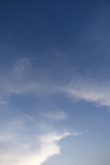 Fototapeta premium beautiful blue sky and white cloud background in springtime