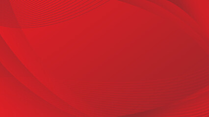 An artistic red abstract background featuring flowing waves, lines, and a gradient light pattern perfect for digital design illustration or business concept backdrop