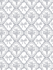 Exquisite Hand Rendered Flower Scroll Pattern Creations