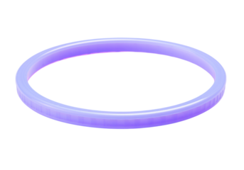 Lavender purple plastic ring isolated on a white background, On Transparent Background, Png