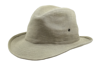 Beige boonie hat isolated on a white background, On Transparent Background, Png