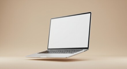 Blank screen laptop mockup