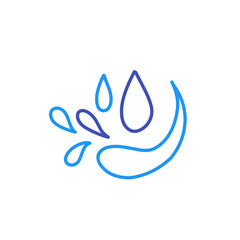 water splash line art