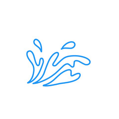 water splash line art