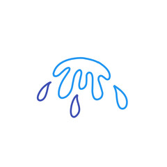 water splash line art