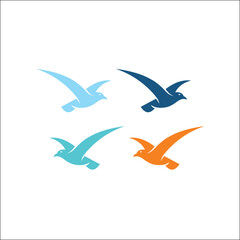 Hummingbird Logo vector template full color set ,icon,symbol