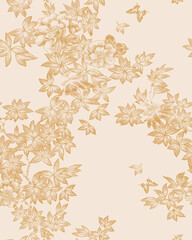 Stunning Vintage-Inspired Floral Scrollwork Art Drawings