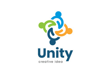 Creative Unity Concept Logo Design Template