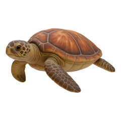 Obraz premium PNG Realistic turtle swimming gracefully.
