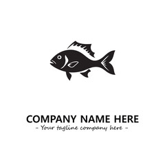 Fish logo company design vector illustration