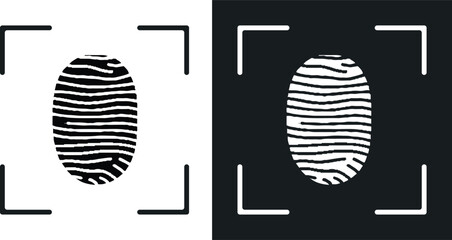 Fingerprint Icon Style illustration