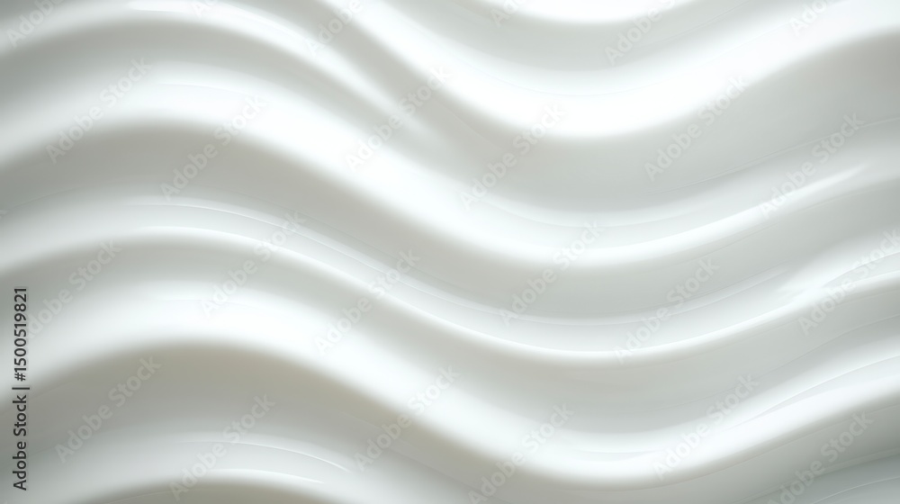 Aufkleber elegant white wave background smooth abstract texture for design