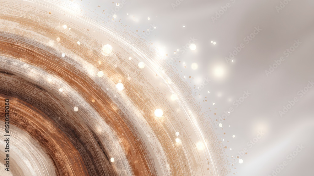 Poster elegant abstract background beige gold swirls shiny bokeh soft light texture circl