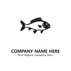 Fish logo company design vector illustration