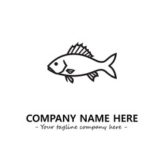 Fish logo company design vector illustration
